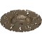 Ekena Millwork Needham Ceiling Medallion (Fits Canopies up to 4 1/4"), Hnd-Painted Warm Silver, 14 5/8"OD x 2 1/4"P CM14NEWSS - alternate 2
